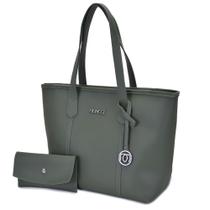 Bolsa Grande Feminina Faculdade Trabalho Cabe Notebook zíper carteira necessaire mimi Monnci