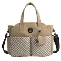 Bolsa grande impermeável para fraldas para bebês SUPROMOMI cáqui Bolsa grande impermeável para fraldas para bebês SUPROMOMI cáqui