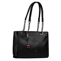 Bolsa Grande Linea Bella 6079 Cor:Preto