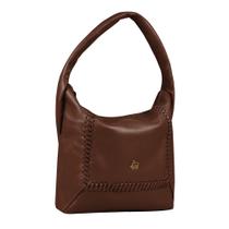 Bolsa Grande Linea Bella 6085 Cor:Marrom Escuro