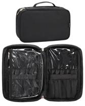 Bolsa grande para brochas de maquillaje Relavel organizador de viaje negro