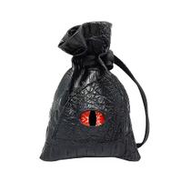 Bolsa grande para dados rpg de mesa olho de dragão vermelho papel dice bag cabe +50 dados Bolsa grande para dados rpg de mesa olho de dragão vermelho papel dice bag cabe +50 dados