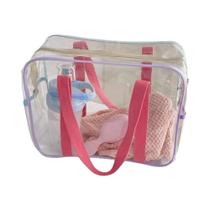 Bolsa Grande Transparente De PVC Impermeável Para Praia, Natação E Armazenamento Ao Ar Livre Com Bolsa Grande Transparente De PVC Impermeável Para Praia, Natação E Armazenamento Ao Ar Livre Com