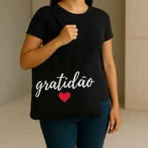 Bolsa Gratidão Fé Tecido Algodão Ecobag Sacola Ecológica Bolsa Gratidão Fé Tecido Algodão Ecobag Sacola Ecológica