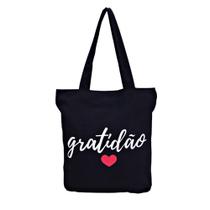 Bolsa Gratidão Tecido Ecobag Sacola Feminina Bolsa Gratidão Tecido Ecobag Sacola Feminina