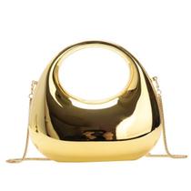 Bolsa GSYPS em acrílico dourado para mulheres Clutch Party Evening Bag