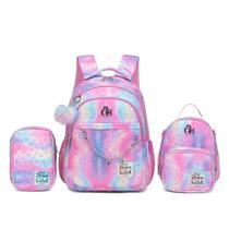 Bolsa Guelph Mochila Escolar Juvenil Com Kit Estojolancheira