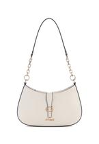 Bolsa Guess Carrie Top Zip Shoulder Bag Cinza - VG989618 Bolsa Guess Carrie Top Zip Shoulder Bag Cinza - VG989618