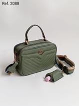 Bolsa Hc de Couro na Cor Verde Musgo