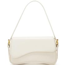 Bolsa Hobo Amszke Y2K em material vegano Bege