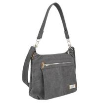 Bolsa Hobo Anti-Roubo Travelon Heritage - Em Lona de Algodão Impermeável Bolsa Hobo Anti-Roubo Travelon Heritage - Em Lona de Algodão Impermeável