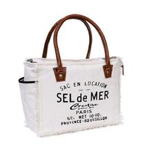 Bolsa Hobo CREATIVE LEATHER ART Sel De Mer Canvas para mulheres Bolsa Hobo CREATIVE LEATHER ART Sel De Mer Canvas para mulheres