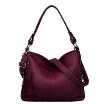 Bolsa Hobo de Couro Genuíno YALUXE - Bolsa de Ombro para Mulheres