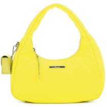Bolsa Hobo De Mão De Nylon Amarelo Neon Santa Lola
