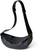 Bolsa Hobo DONNAIN em couro para mulheres, tiracolo, preta Bolsa Hobo DONNAIN em couro para mulheres, tiracolo, preta