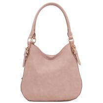 Bolsa Hobo FashionPuzzle de material sintético leve rosa empoeirado Bolsa Hobo FashionPuzzle de material sintético leve rosa empoeirado