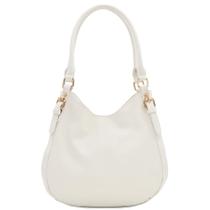Bolsa Hobo FashionPuzzle leve de material sintético branco Bolsa Hobo FashionPuzzle leve de material sintético branco