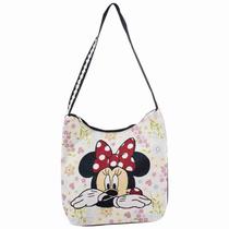 Bolsa Hobo Flores Rosto Minnie - Disney - Taimes