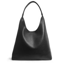 Bolsa Hobo HOXIS de material vegano macio para mulheres (preta) Bolsa Hobo HOXIS de material vegano macio para mulheres (preta)