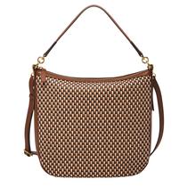 Bolsa Hobo Jolie de Couro Fossil Neutra 20x6x17cm Bolsa Hobo Jolie de Couro Fossil Neutra 20x6x17cm