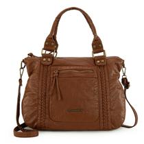 Bolsa Hobo Montana West Crossbody em couro marrom para mulheres