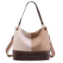 Bolsa Hobo Montana West de couro grande para mulheres MWC-047FBG