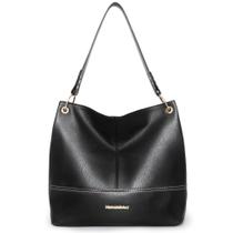 Bolsa Hobo Montana West em couro preta para mulheres MWC-047BK Bolsa Hobo Montana West em couro preta para mulheres MWC-047BK