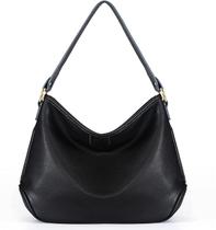 Bolsa Hobo Montana West em material vegano macio MWC-085BK para mulheres