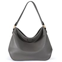 Bolsa Hobo Montana West MWC-085GY em material vegano cinza