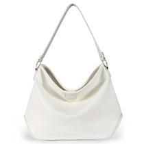 Bolsa Hobo Montana West MWC-085WH de material vegano branca