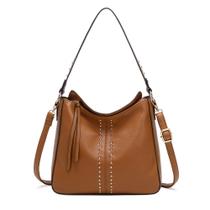 Bolsa Hobo Montana West MWC-128-BR para mulheres em material vegano