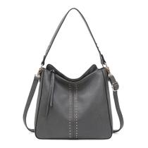 Bolsa Hobo Montana West MWC-128-GY para mulheres em material vegano