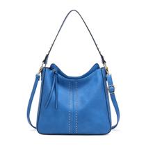Bolsa Hobo Montana West MWC-128 para mulheres em material vegano azul