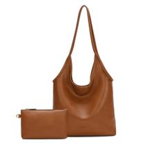 Bolsa Hobo Montana West MWC2-111BR para mulheres em couro PU