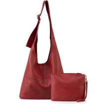 Bolsa Hobo Montana West MWC2-122DRD em material vegano ultramacio