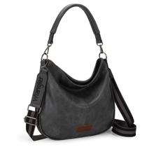 Bolsa Hobo Wrangler WG129-1022GY para mulheres em material vegano