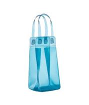 Bolsa Ice Bag Boccati Transparente para 1 Garrafa Azul