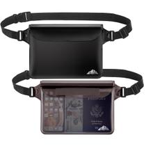 Bolsa impermeável HEETA, pacote com 2, com alça de cintura ajustável Bolsa impermeável HEETA, pacote com 2, com alça de cintura ajustável