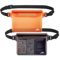 Bolsa impermeável HEETA, pacote com 2, com alça de cintura ajustável Bolsa impermeável HEETA, pacote com 2, com alça de cintura ajustável