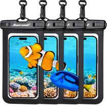 Bolsa impermeável Hiearcool para iPhone, pacote com 4 unidades, preta