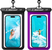 Bolsa Impermeável para Celular Hiearcool IPX8 2 Unidades Preto Roxo