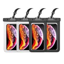 Bolsa impermeável para telefone Newpon 7,2 polegadas, pacote com 4 unidades, flutuante IPX8