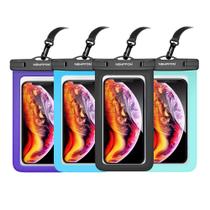 Bolsa impermeável para telefone Newppon, pacote com 4, flutuante de até 30 m