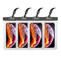 Bolsa impermeável para telefone Newppon, pacote com 4 unidades IPX8, flutuante de 7,2 polegadas