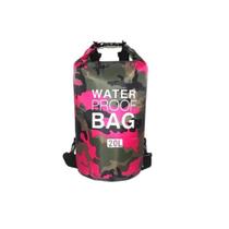 Bolsa Impermeável Saco Bag Estanque 20 Litros Camping - Rosa - Omega