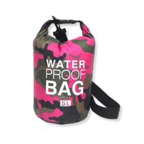 Bolsa Impermeável Saco Bag Estanque 5 Litros Camping Bag Rosa