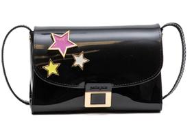 Bolsa Infantil Alicia Preta Petite Jolie PJ11310in Transversal - Nova