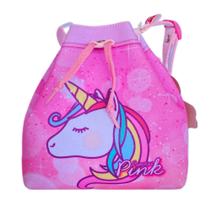 Bolsa Infantil Bucket Estampa Unicórnio