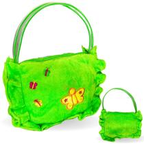 Bolsa Infantil Com Zíper Para Meninas Borboleta Macio