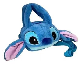 Bolsa Infantil De Pelucia Lilo Stitch Transversal Azul